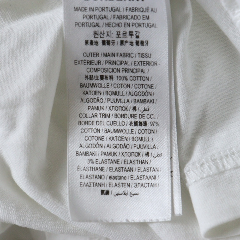 BURBERRY(バーバリー) TB MONOGLAM ONEPOINT TEE TBロゴ モノグラム ワンポイント クルーネック長袖Tシャツ カットソー ホワイト 8024600