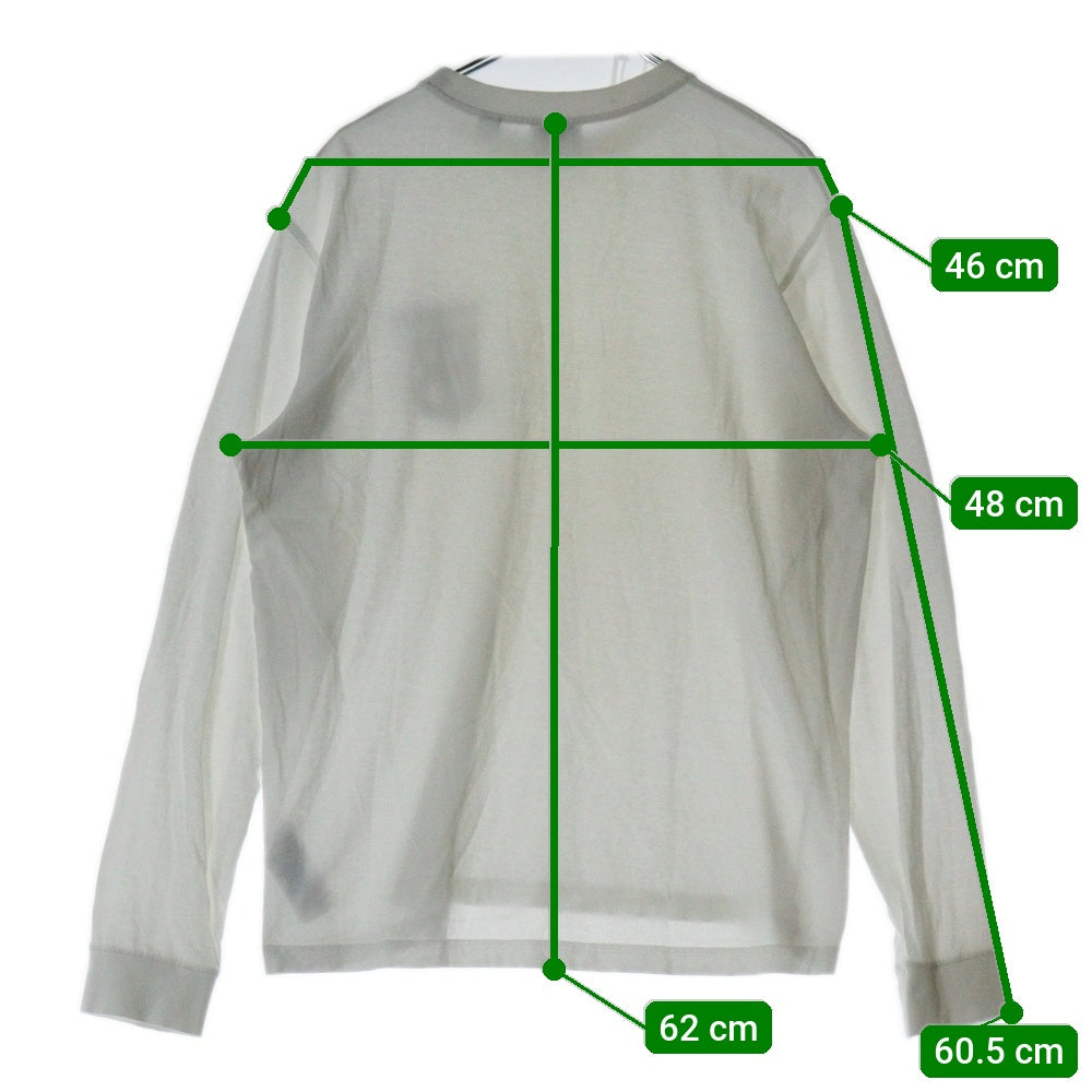 BURBERRY(バーバリー) TB MONOGLAM ONEPOINT TEE TBロゴ モノグラム ワンポイント クルーネック長袖Tシャツ カットソー ホワイト 8024600
