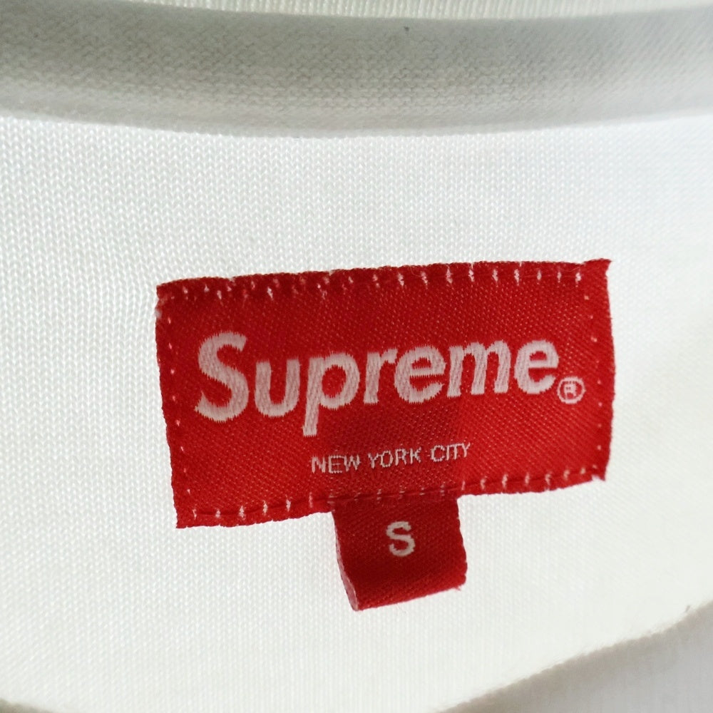 SUPREME(シュプリーム) 19AW Chenille Arc Logo S/S Tee シェニール アーチ ロゴ ショートスリーブ クルーネック半袖Tシャツ カットソー ホワイト