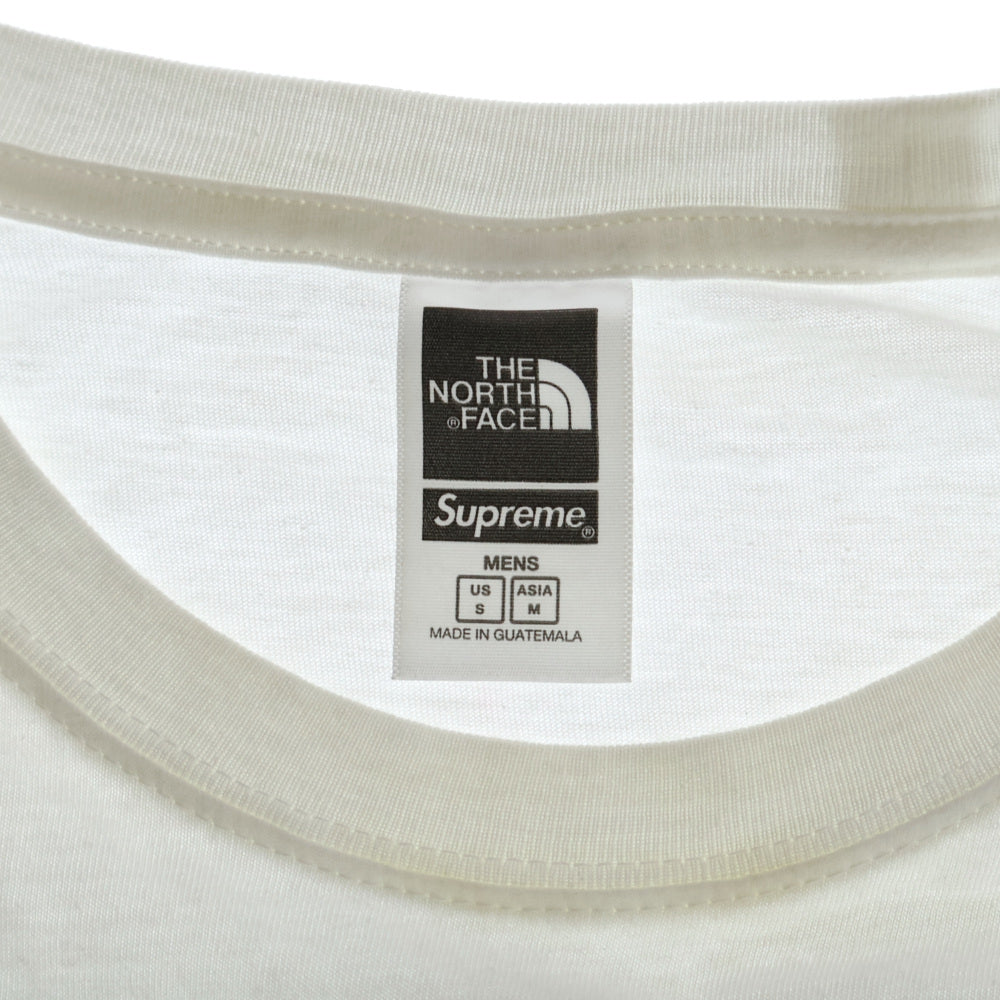 SUPREME(シュプリーム) 22SS ×THE NORTH FACE Bandana S/S Tee ザノースフェイス バンダナ クルーネック半袖Tシャツ カットソー ホワイト/グリーン NT02209I