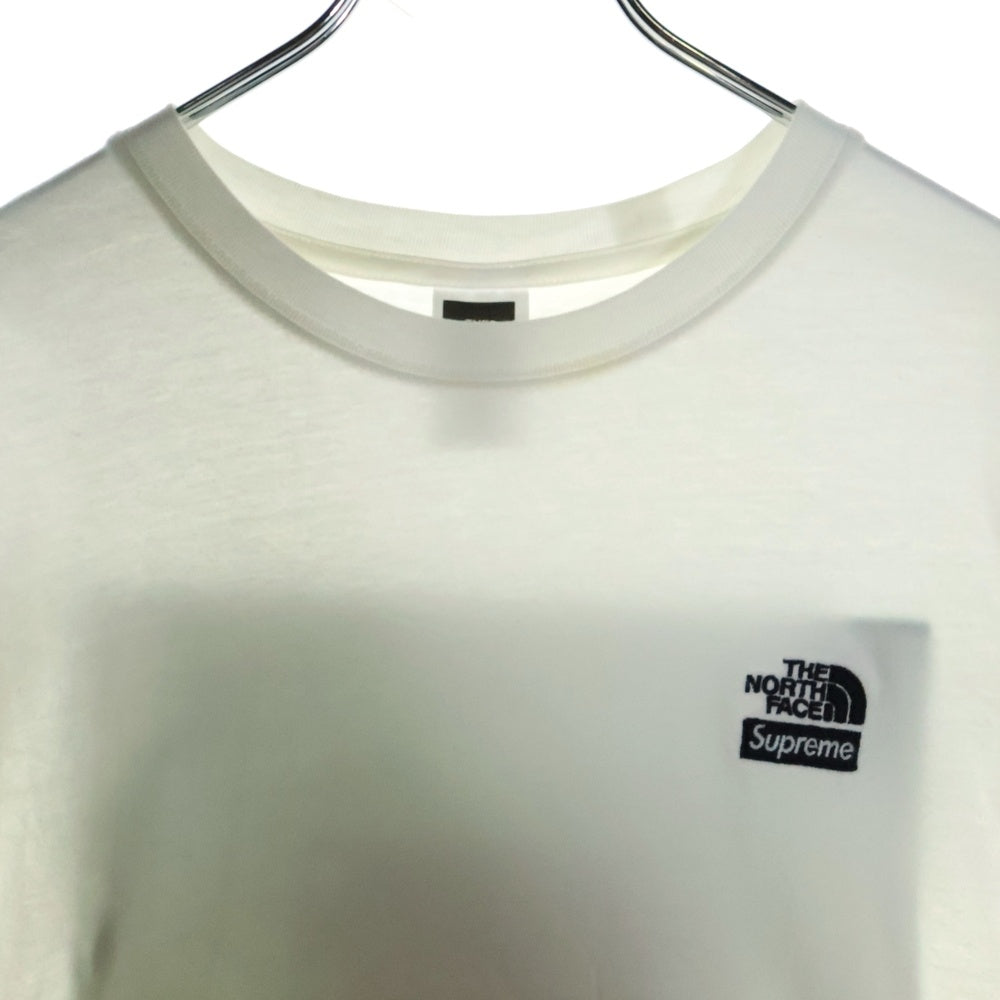 SUPREME(シュプリーム) 22SS ×THE NORTH FACE Bandana S/S Tee ザノースフェイス バンダナ クルーネック半袖Tシャツ カットソー ホワイト/グリーン NT02209I