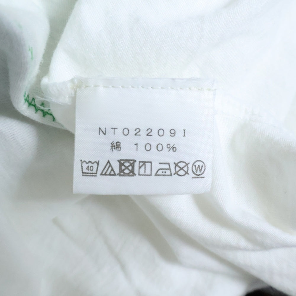 SUPREME(シュプリーム) 22SS ×THE NORTH FACE Bandana S/S Tee ザノースフェイス バンダナ クルーネック半袖Tシャツ カットソー ホワイト/グリーン NT02209I