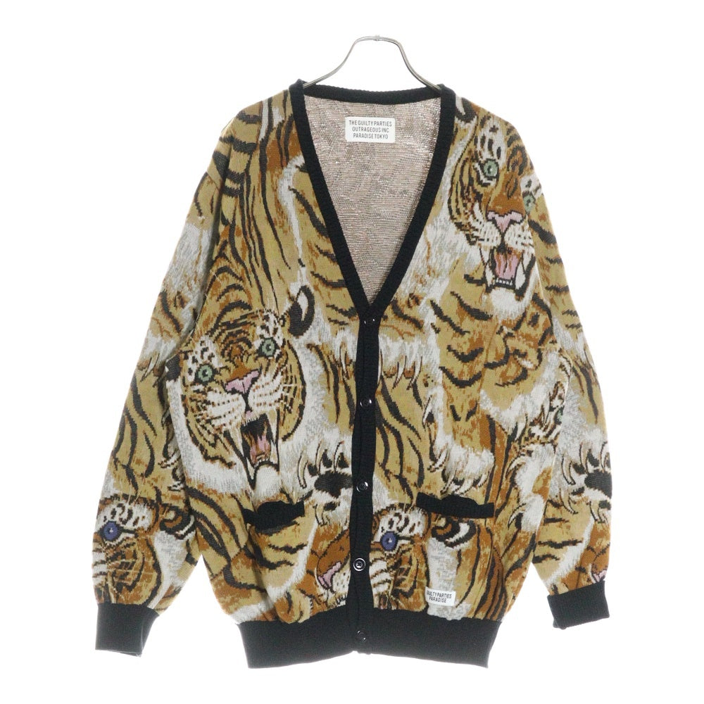 WACKO MARIA(ワコマリア) 23SS ×TIM LEHI JACQUARD CARDIGAN ティムリー ハイ ジャガード ニットカーディガン マルチカラー 23SS-WMK-KN18
