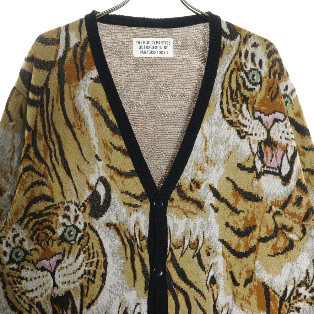 WACKO MARIA(ワコマリア) 23SS ×TIM LEHI JACQUARD CARDIGAN ティムリー ハイ ジャガード ニットカーディガン マルチカラー 23SS-WMK-KN18