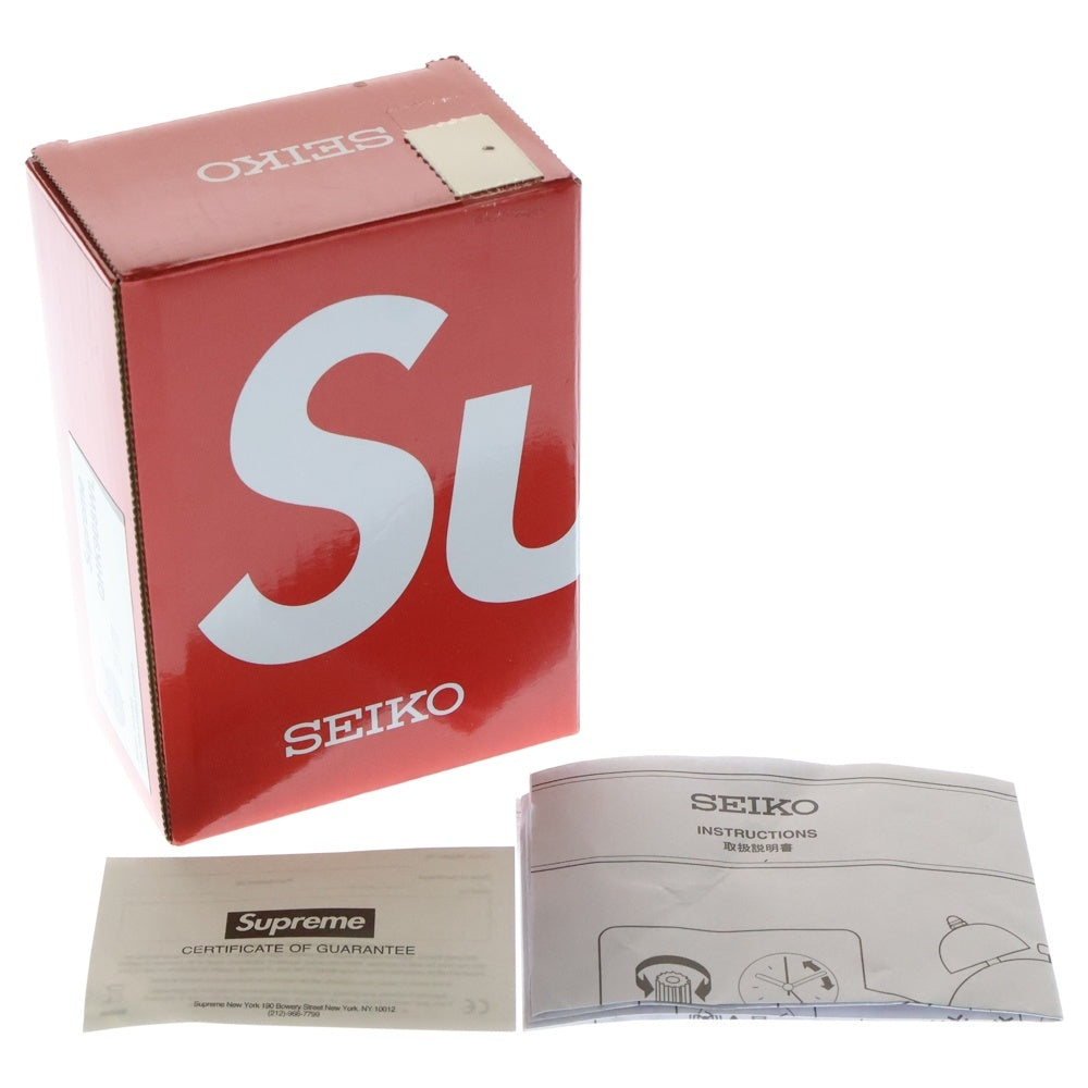 SUPREME(シュプリーム) 22AW ×SEIKO Alarm Clock セイコー ボックスロゴ 目覚まし時計 ホワイト