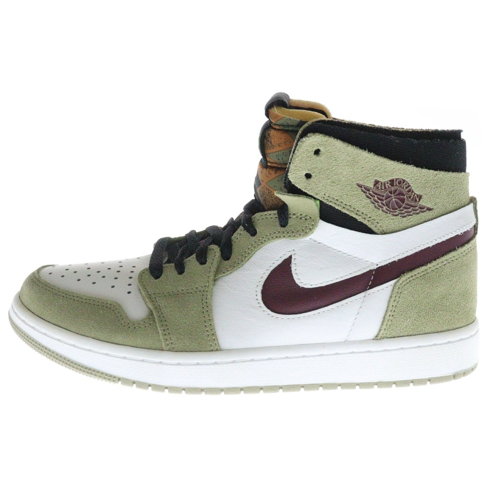 NIKE(ナイキ) AIR JORDAN 1 ZOOM AIR CMFT エアジョーダン1 ズームコンフォート ハイカットスニーカー ホワイト/カーキ US8/26cm CT0978-203