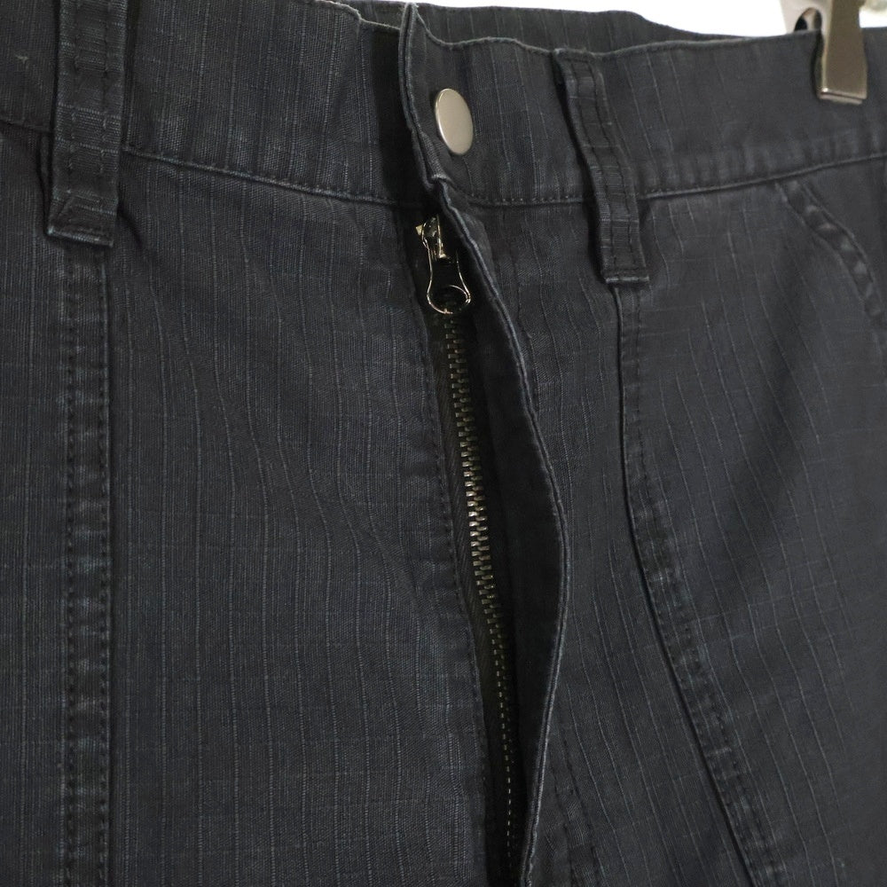 STUSSY(ステューシー) 24SS FLIGHT PANT RIPSTOP PIGMENT DYED フライト リップストップ ピグメントダイ パンツ ブラック 24S116655