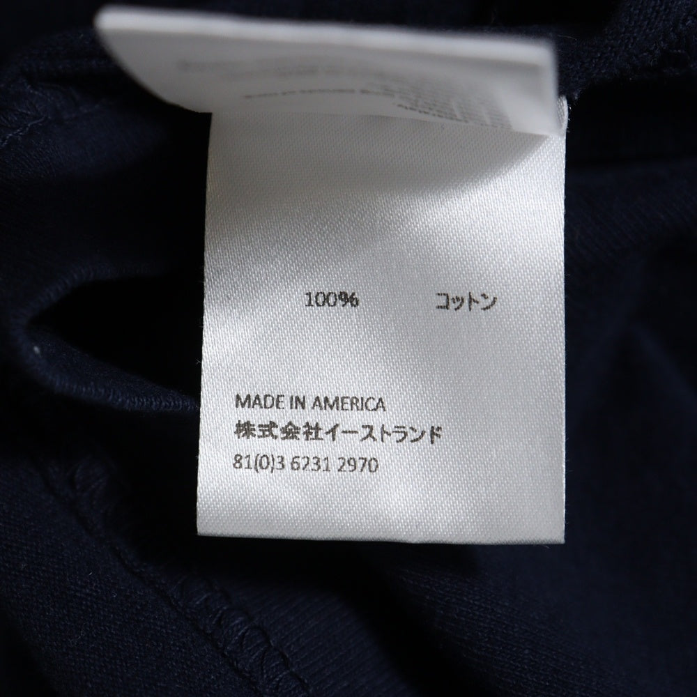 LQQK STUDIO(ルックスタジオ) DSMG SHOP LS TEE ドーバーストリートマーケット プリント 長袖Tシャツ カットソー ネイビー LQA24DSMG
