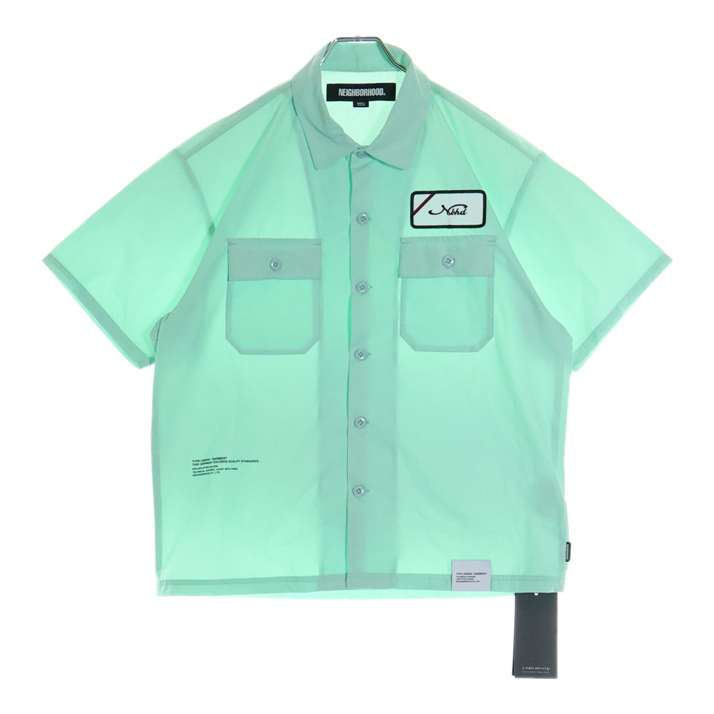 NEIGHBORHOOD(ネイバーフッド) 25SS CLASSIC WORK SHIRT SS-1 クラシックワーク 半袖シャツ ライトグリーン 251TSNH-SHM02