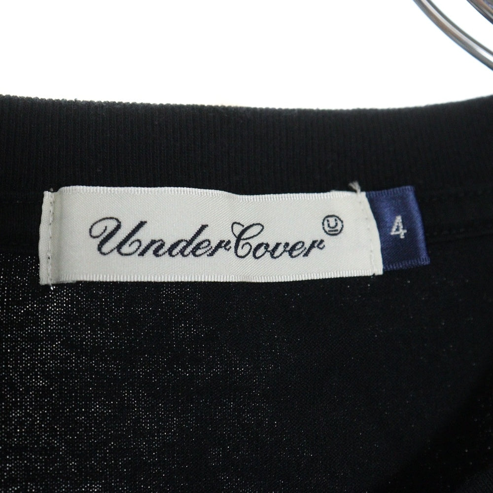 UNDERCOVER(アンダーカバー) 24AW TEE FLOWER フロント フラワープリント 半袖Tシャツ ブラック UC2D3803