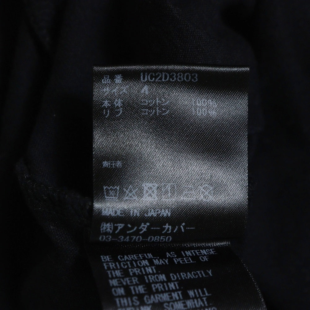 UNDERCOVER(アンダーカバー) 24AW TEE FLOWER フロント フラワープリント 半袖Tシャツ ブラック UC2D3803