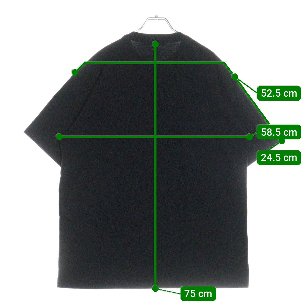 UNDERCOVER(アンダーカバー) 24AW TEE FLOWER フロント フラワープリント 半袖Tシャツ ブラック UC2D3803