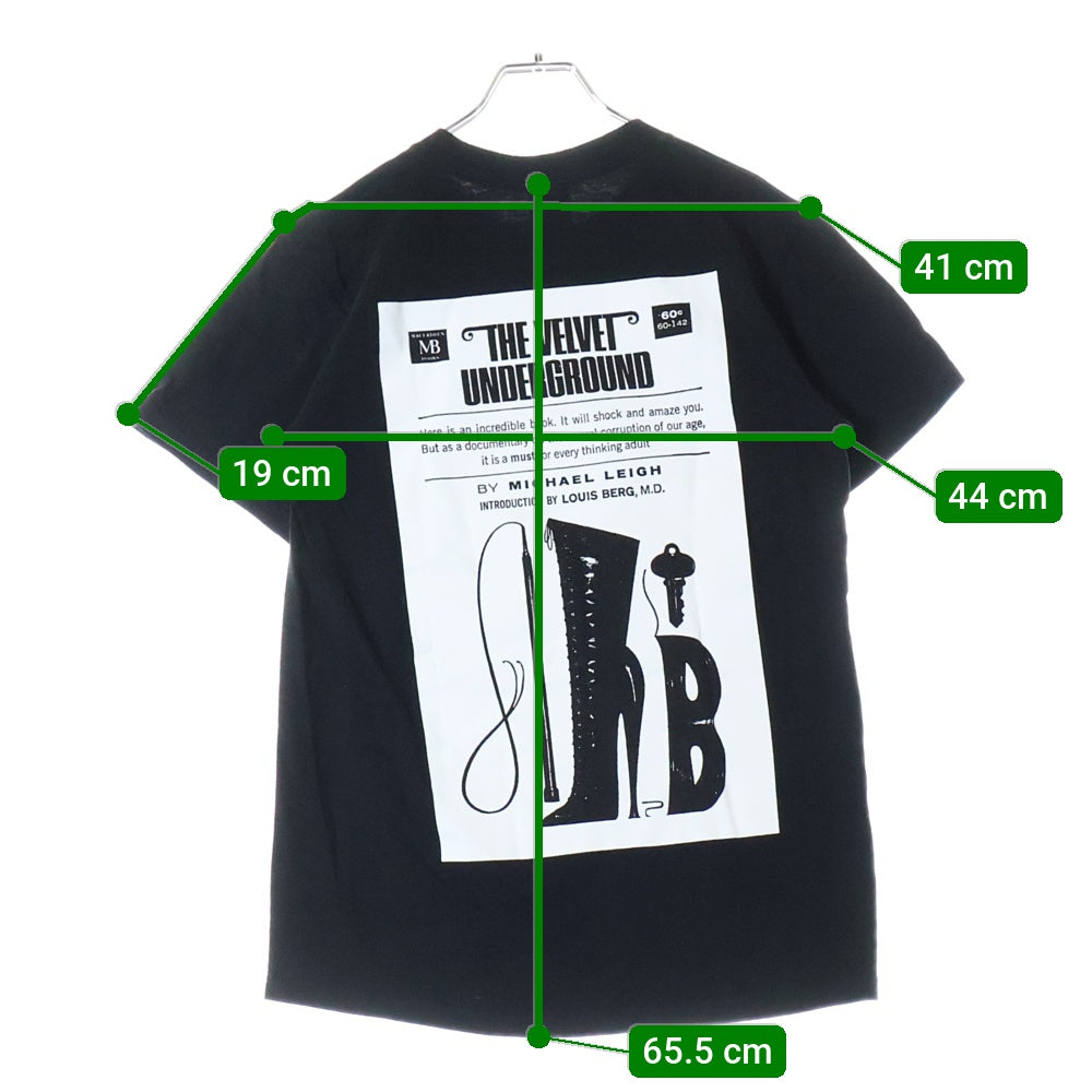 SUPREME(シュプリーム) 19AW The Velvet Underground Tee ザベルベットアンダーグラウンド 半袖Tシャツ カットソー ブラック