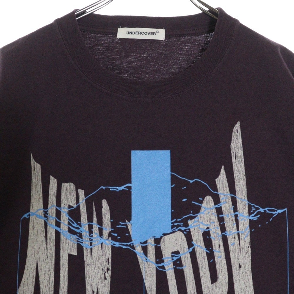 UNDERCOVER(アンダーカバー) WASHED TEE NYC ウォッシュド ニューヨーク プリント 半袖Tシャツ カットソー ボルドー UP1E9801-4