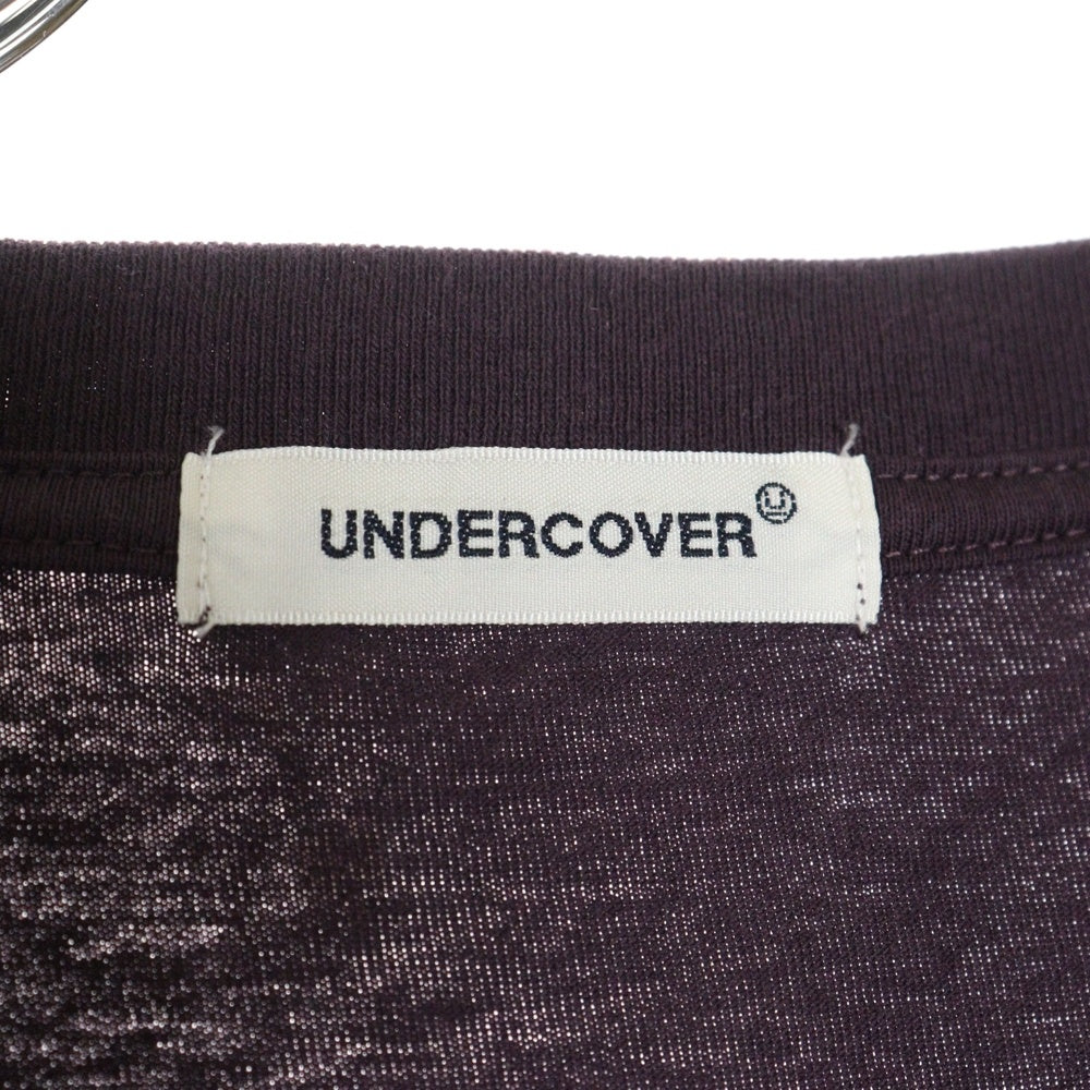 UNDERCOVER(アンダーカバー) WASHED TEE NYC ウォッシュド ニューヨーク プリント 半袖Tシャツ カットソー ボルドー UP1E9801-4