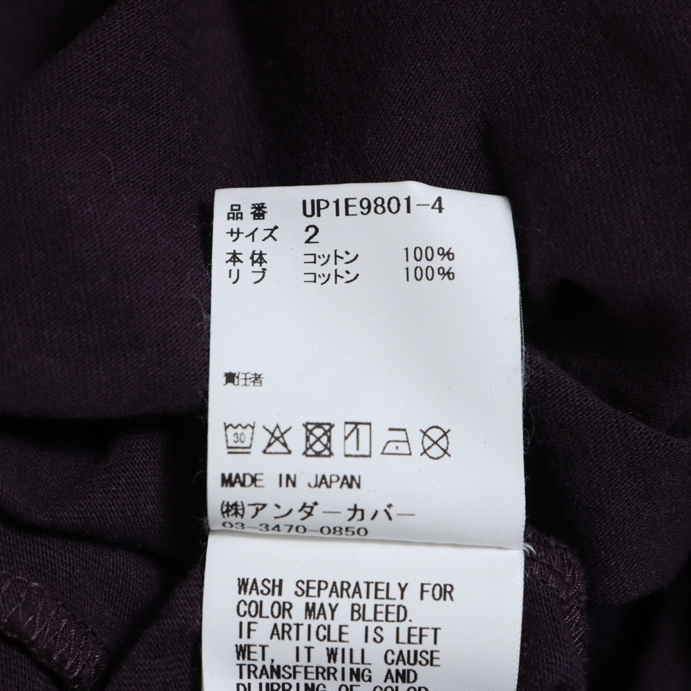 UNDERCOVER(アンダーカバー) WASHED TEE NYC ウォッシュド ニューヨーク プリント 半袖Tシャツ カットソー ボルドー UP1E9801-4