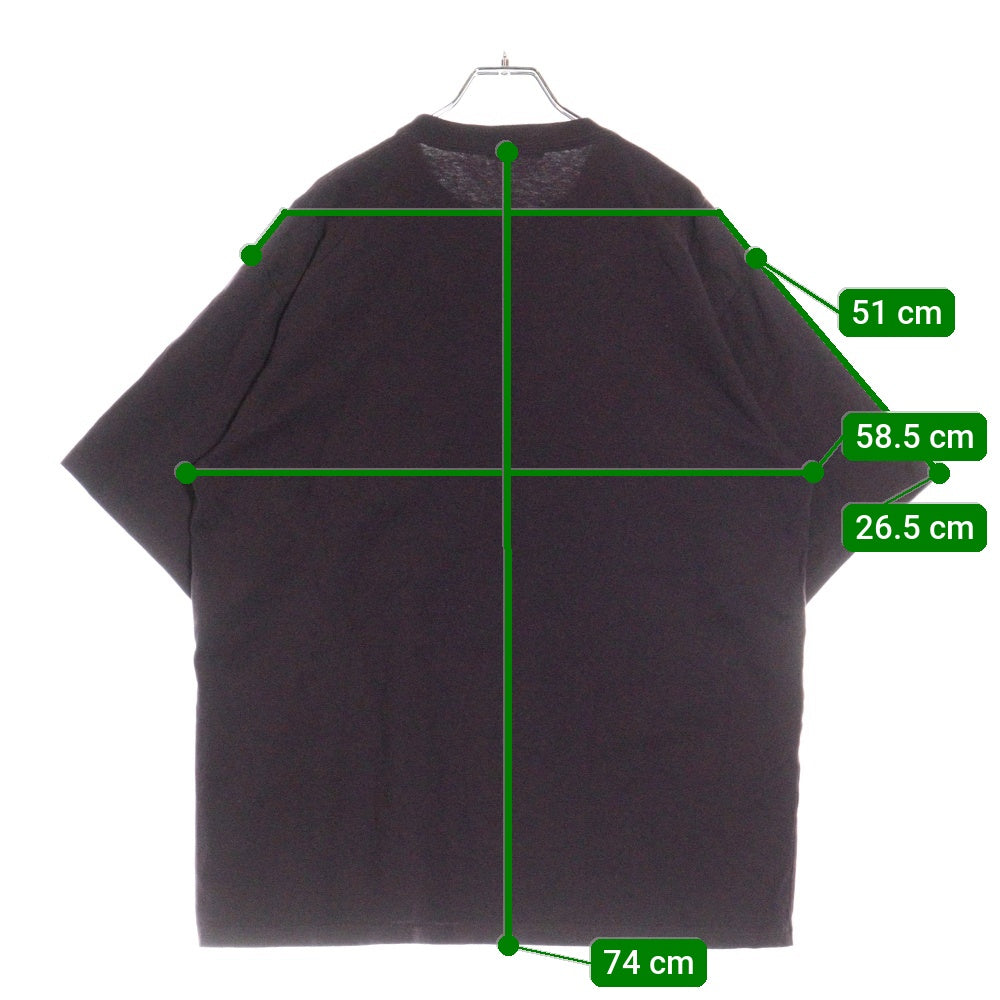 UNDERCOVER(アンダーカバー) WASHED TEE NYC ウォッシュド ニューヨーク プリント 半袖Tシャツ カットソー ボルドー UP1E9801-4