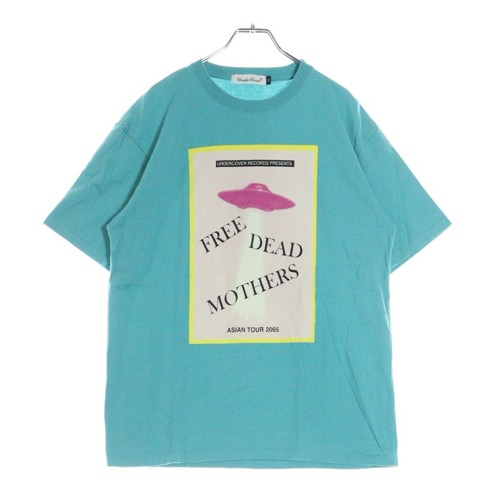 UNDERCOVER(アンダーカバー) TEE FREE DEAD MOTHERS UC RECORDS 両面プリント 半袖Tシャツ カットソー ライトブルー UC1E3808