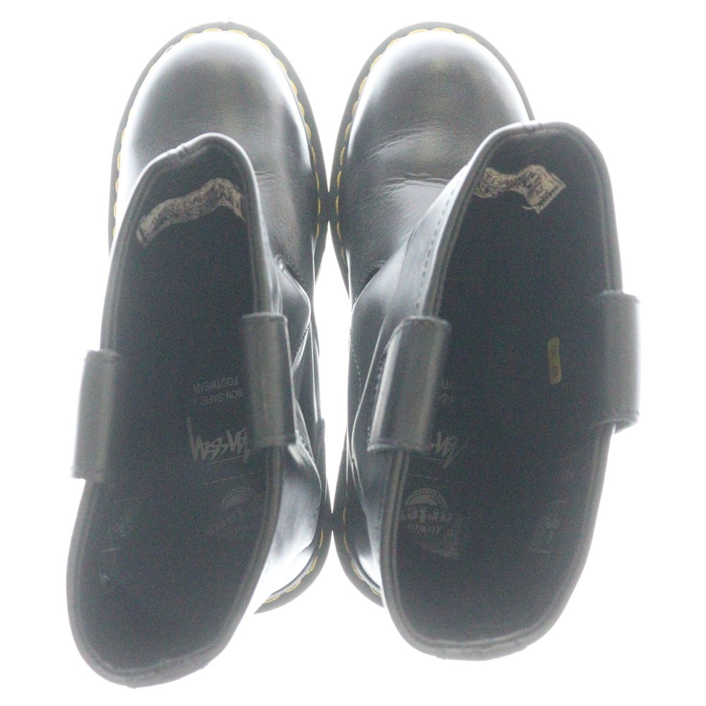 STUSSY(ステューシー) 24AW ×DR.MARTENS 2295 DECON STUSSY BLACK WANAMA ドクターマーチン デコン ステューシーブラックワナマ レザー ロングブーツ ブラック
