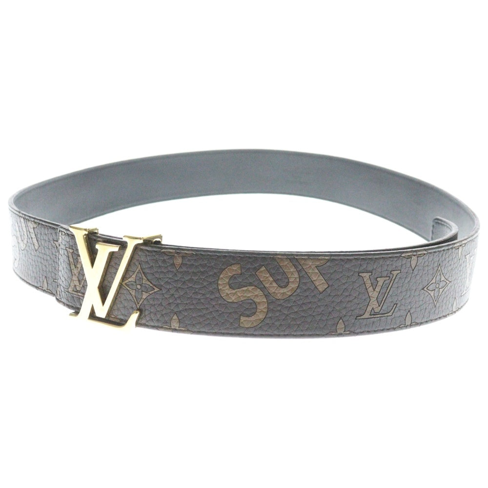 LOUIS VUITTON(ルイヴィトン) × SUPREME シュプリーム サンチュール モノグラム レザー ベルト ブラウン MP016 BP1197
