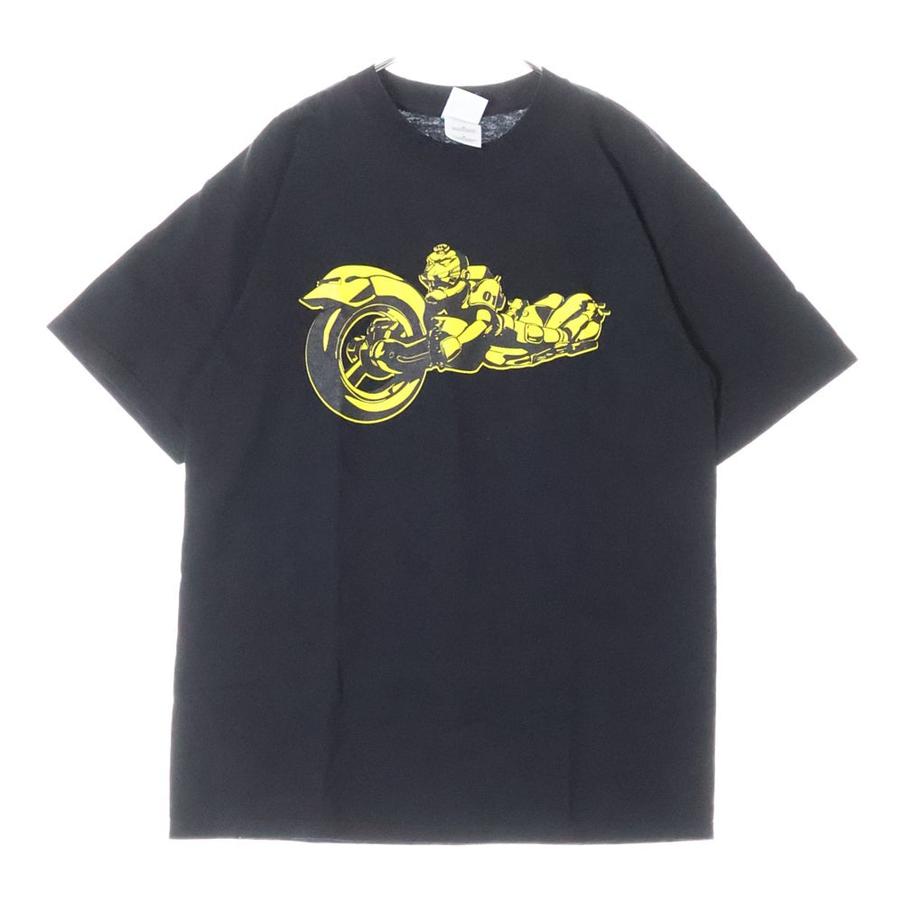 NO BRAND(ノーブランド) ×TOWER RECORDS THE MAD CAPSULE MARKETS タワーレコード ザマッドカプセルマーケッツ グラフィックプリント クルーネック 半袖Tシャツ カットソー ブラック