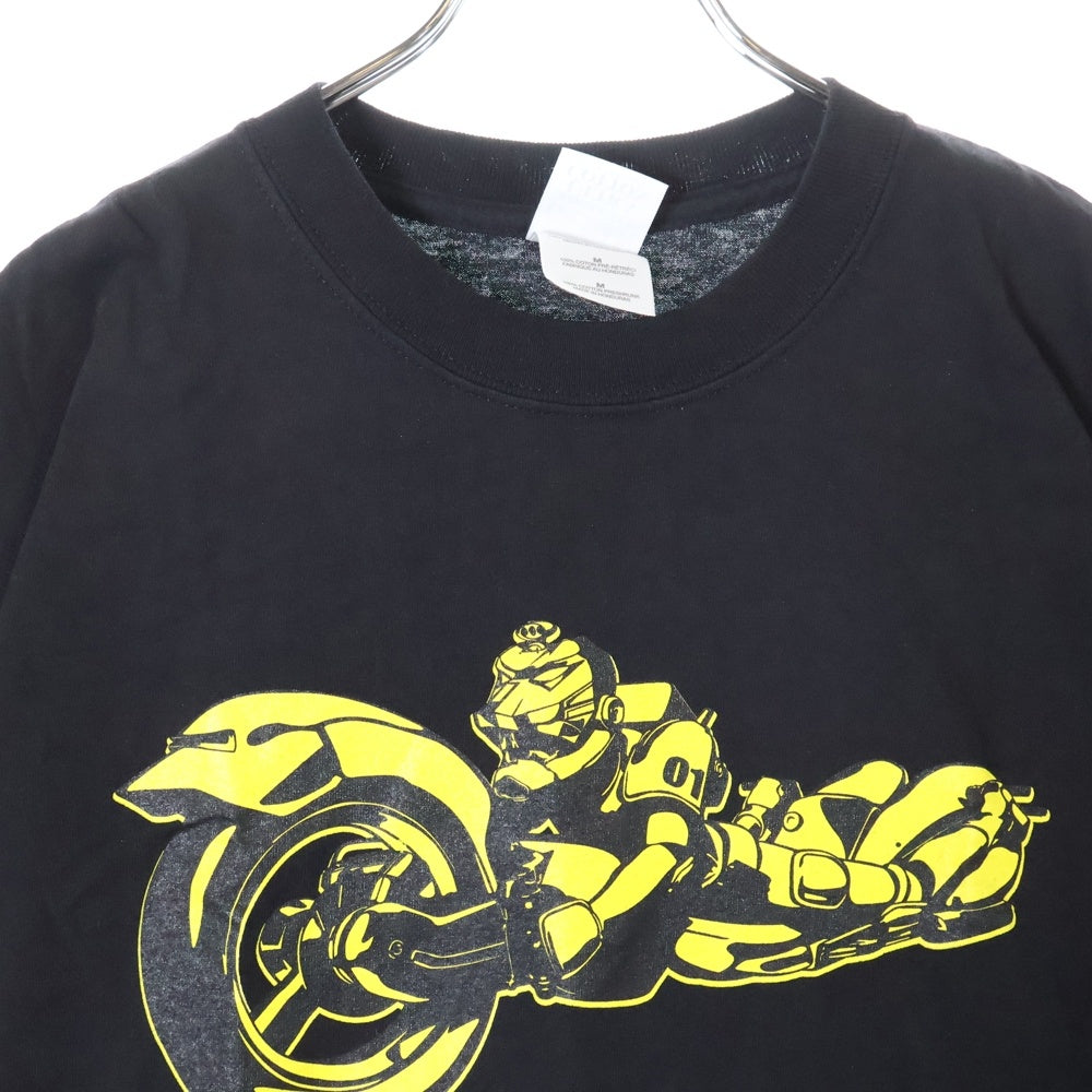 NO BRAND(ノーブランド) ×TOWER RECORDS THE MAD CAPSULE MARKETS タワーレコード ザマッドカプセルマーケッツ グラフィックプリント クルーネック 半袖Tシャツ カットソー ブラック