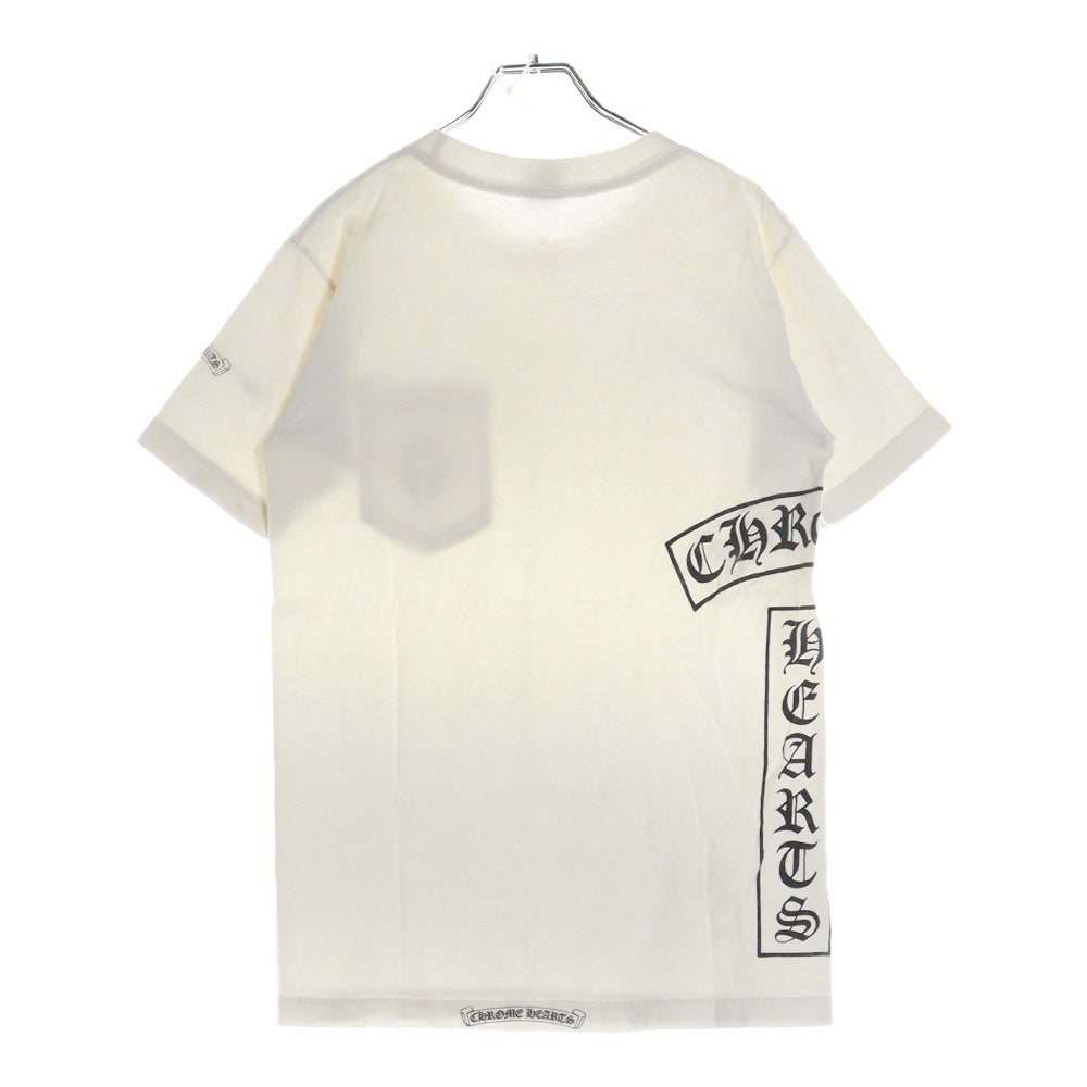 CHROME HEARTS(クロムハーツ) OLD SCROLL LOGO TEE サイドスクロールロゴ 半袖ポケットTシャツ カットソー ホワイト