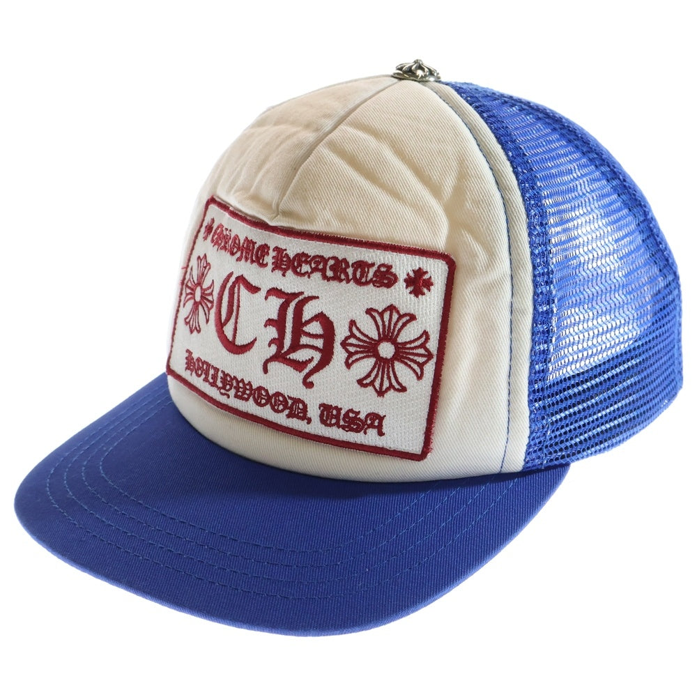 CHROME HEARTS(クロムハーツ) CH HOLLYWOOD TRUCKER CAP ハリウッド トラッカー メッシュ キャップ 帽子 ブルー