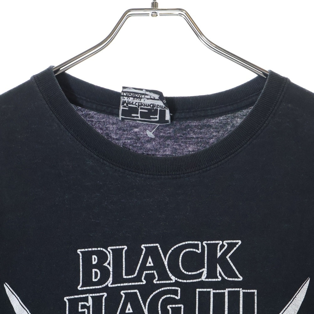 VINTAGE(ヴィンテージ) 90S BLACK FLAG III ブラックフラッグ プリント半袖Tシャツ ブラック