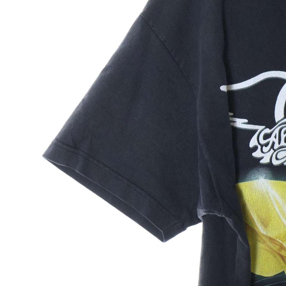 VINTAGE(ヴィンテージ) 00s AERO SMITH 2001 JUST PUSH PLAY TOUR エアロスミス ジャストプッシュプレイツアー 空山基 半袖Tシャツ ブラック