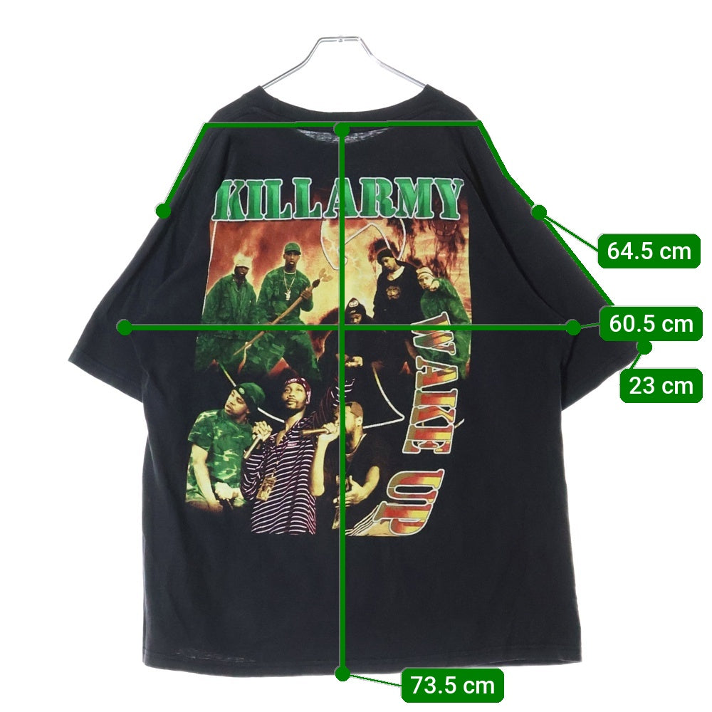 VINTAGE(ヴィンテージ) 90S WU-TANG CLAN KILL ARMY 両面プリントTシャツ ブラック