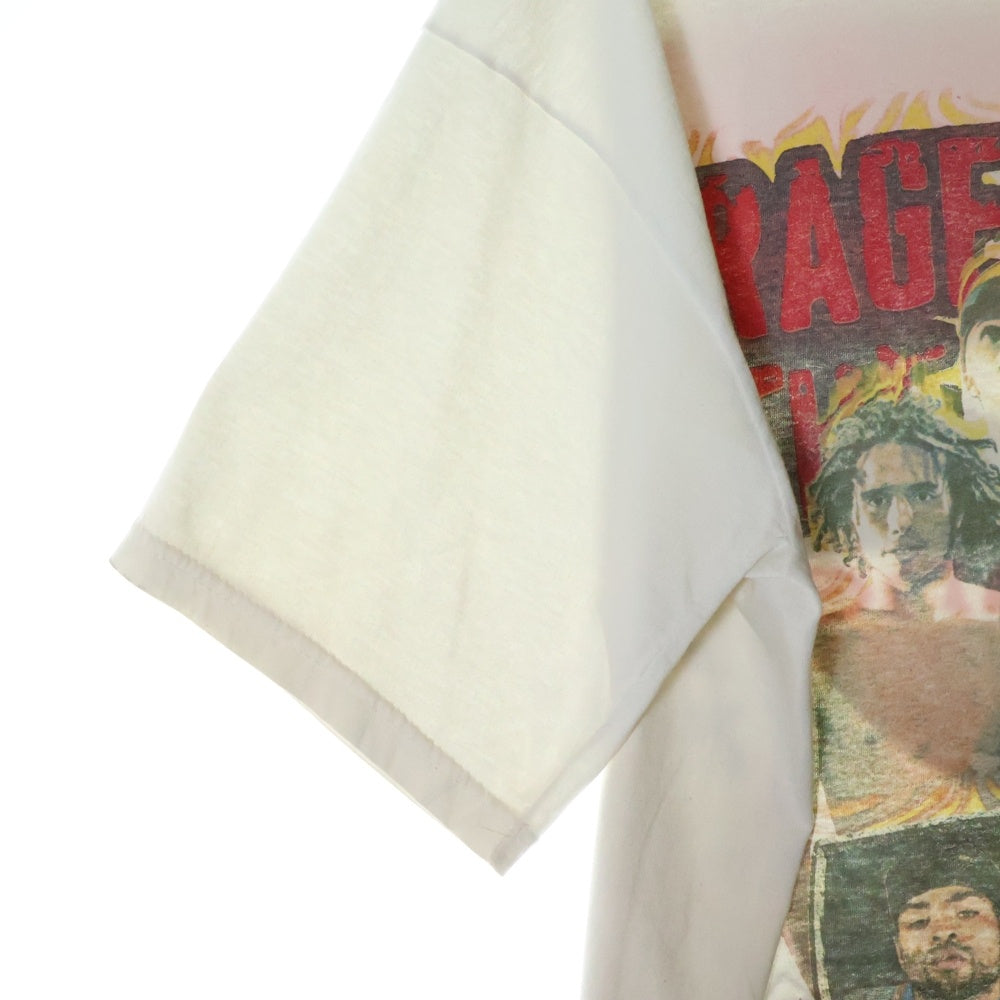 VINTAGE(ヴィンテージ) 90s RAGE AGAINST THE MACHINE x WU-TANG CLAN 1997 TOUR レイジアゲインストザマシーン ウータンクラン ツアーTシャツ ホワイト