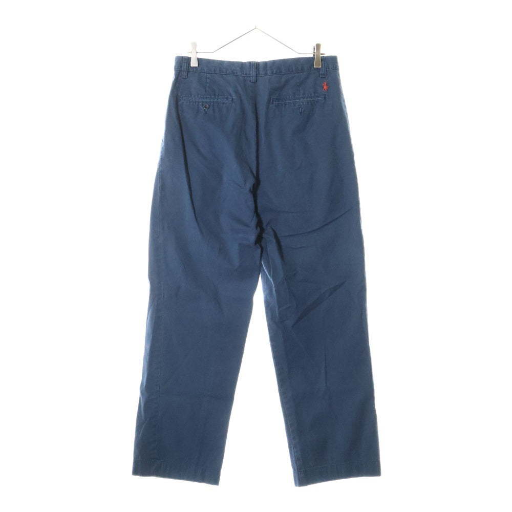 POLO RALPH LAUREN(ポロラルフローレン) 90s SUFFIELD PANT コットン ストレート チノパンツ ネイビー