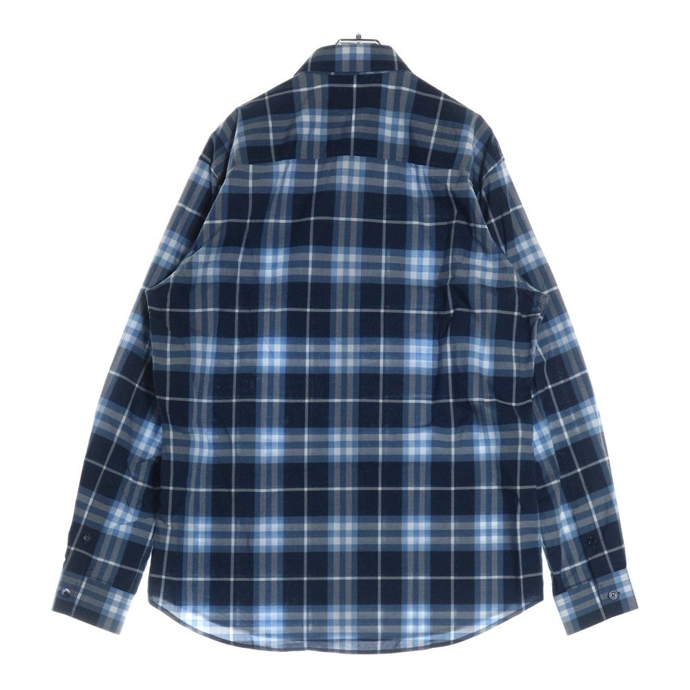 BURBERRY LONDON(バーバリーロンドン) タータンチェック レギュラーカラー コットン ロングスリーブ 長袖シャツ ブルー 8050360