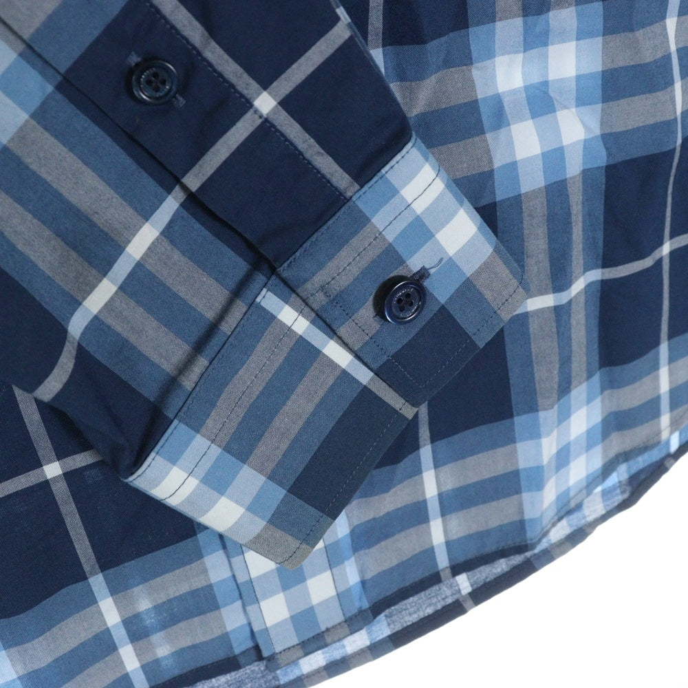 BURBERRY LONDON(バーバリーロンドン) タータンチェック レギュラーカラー コットン ロングスリーブ 長袖シャツ ブルー 8050360