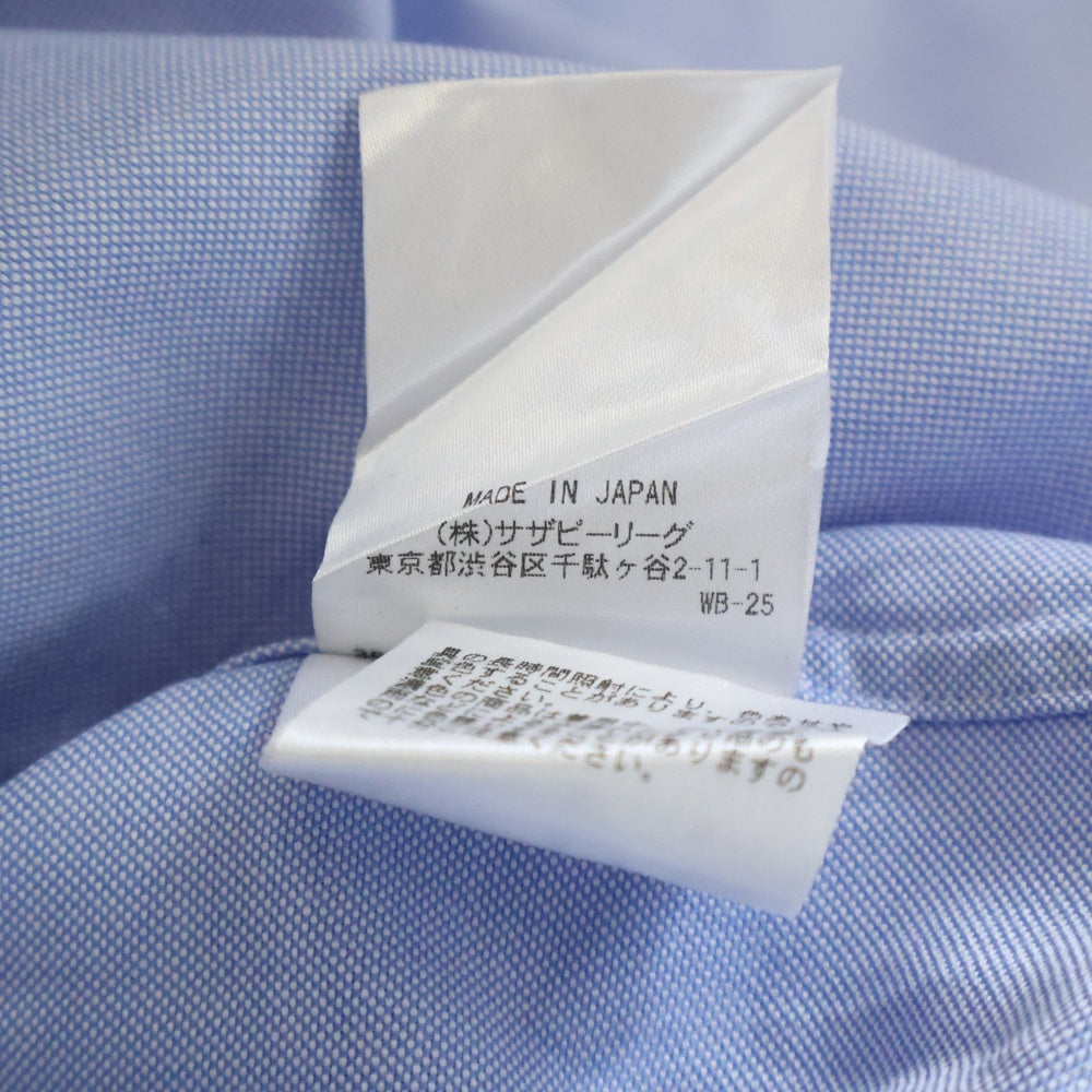 UNION LAUNCH(ユニオンランチ) ×Ron Herman Oxford Shirt ロンハーマン レギュラーカラー コットン ロングスリーブ オックスフォード 長袖シャツ ブルー 3620700151