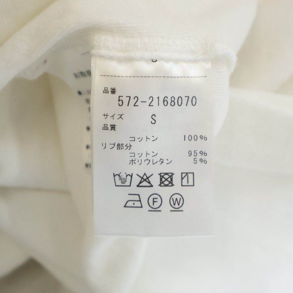 SUNSPEL(サンスペル) ×Ron Herman ロンハーマン クルーネック コットン パイル 半袖 Tシャツ カットソー ホワイト 572-2168070