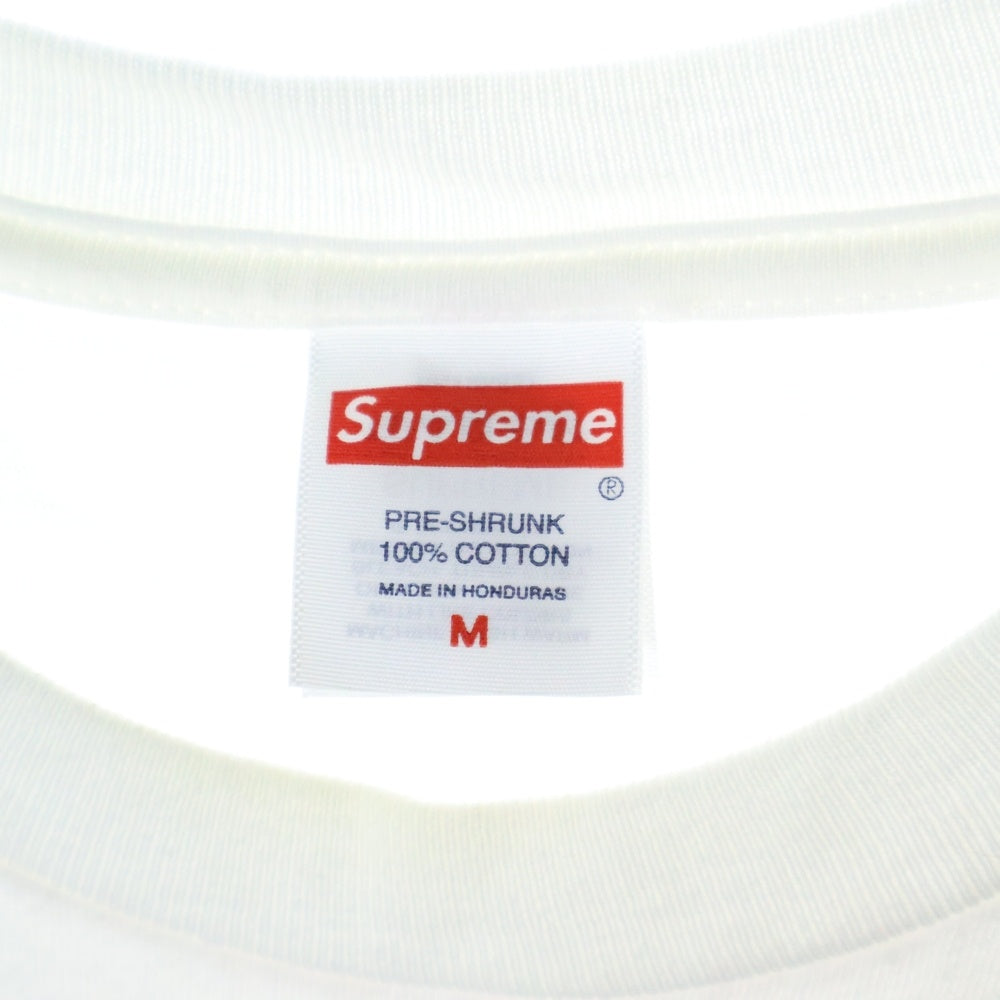 SUPREME(シュプリーム) 24AW Fuck Money Tee ファックマネー バックプリント コットン クルーネック 半袖 Tシャツ カットソー ホワイト