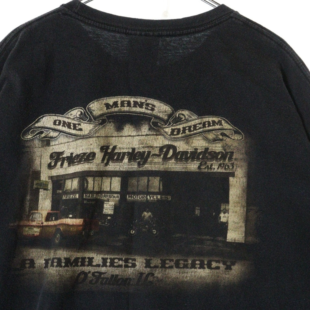 VINTAGE(ヴィンテージ) 00S VINTAGE HARLEY DAVIDSON S/S TEE ヴィンテージ ハーレーダビッドソン メキシコ製 両面プリントTシャツ 半袖クルーネックカットソー ブラック