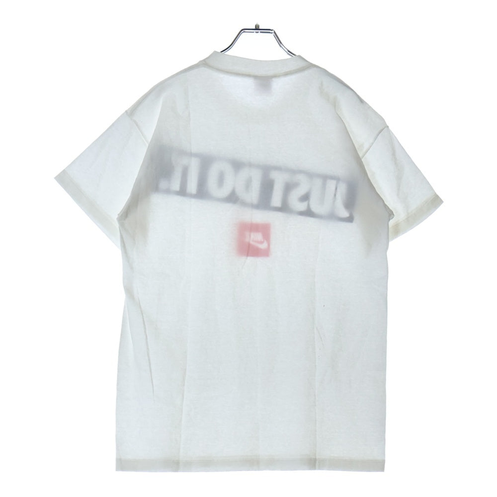 NIKE(ナイキ) 90S VINTAGE JUST DO IT S/S TEE ヴィンテージ ジャストドゥイット フロントロゴTシャツ 銀タグ 半袖クルーネックカットソー ホワイト