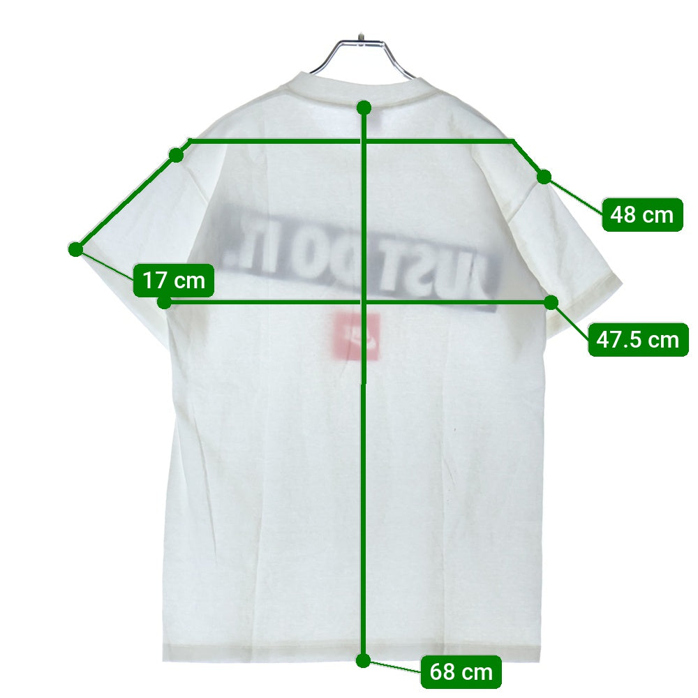 NIKE(ナイキ) 90S VINTAGE JUST DO IT S/S TEE ヴィンテージ ジャストドゥイット フロントロゴTシャツ 銀タグ 半袖クルーネックカットソー ホワイト