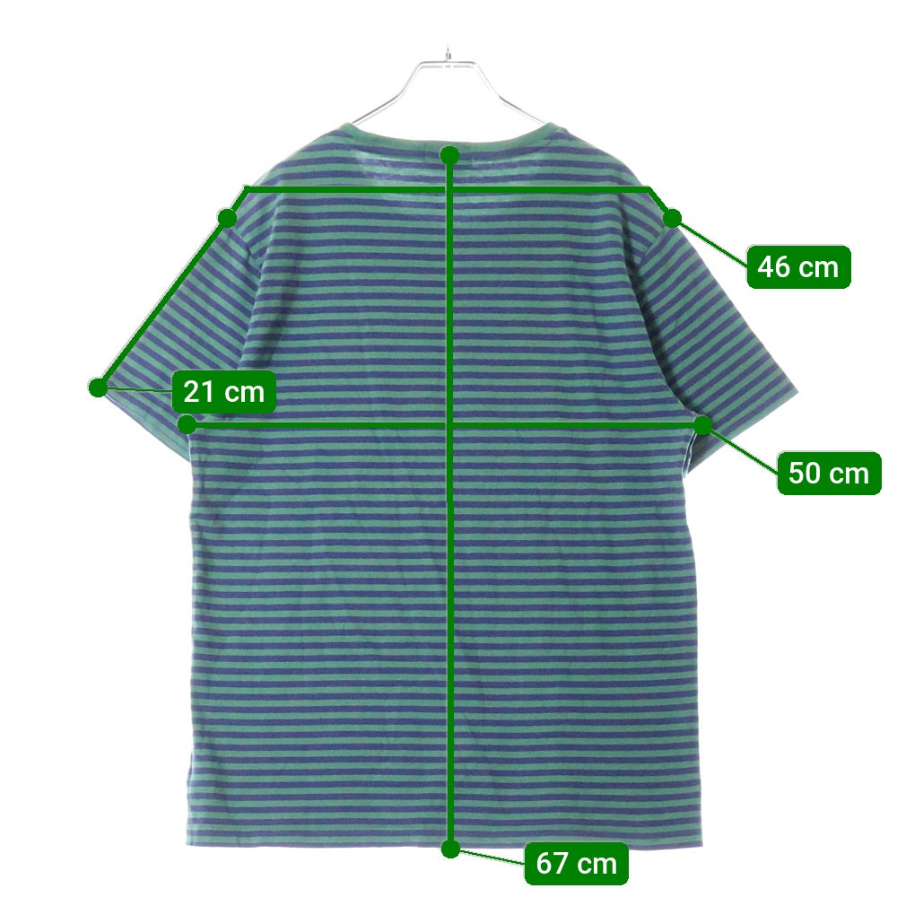 POLO RALPH LAUREN(ポロラルフローレン) BORDER S/S TEE ボーダーTシャツ 半袖クルーネックカットソー ネイビー/グリーン