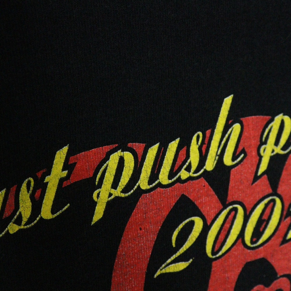 VINTAGE(ヴィンテージ) 00S VINTAGE BOOTLEG AEROSMITH JUST PUSH PLAY TOUR TEE ヴィンテージ ブートレグ エアロスミス ツアーTシャツ 半袖クルーネックカットソー ブラック