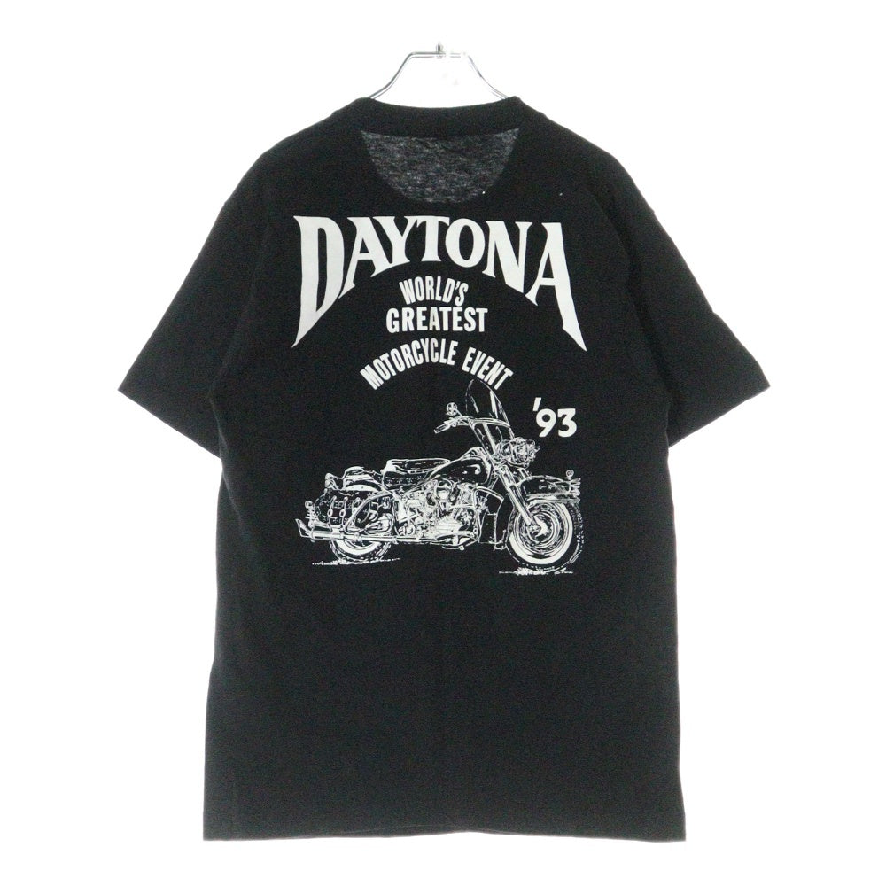 VINTAGE(ヴィンテージ) 90S VINTAGE DAYTONA BIKE WEEK 1993 TEE ヴィンテージ デイトナバイクウィーク 両面プリントTシャツ 半袖クルーネックカットソー ブラック