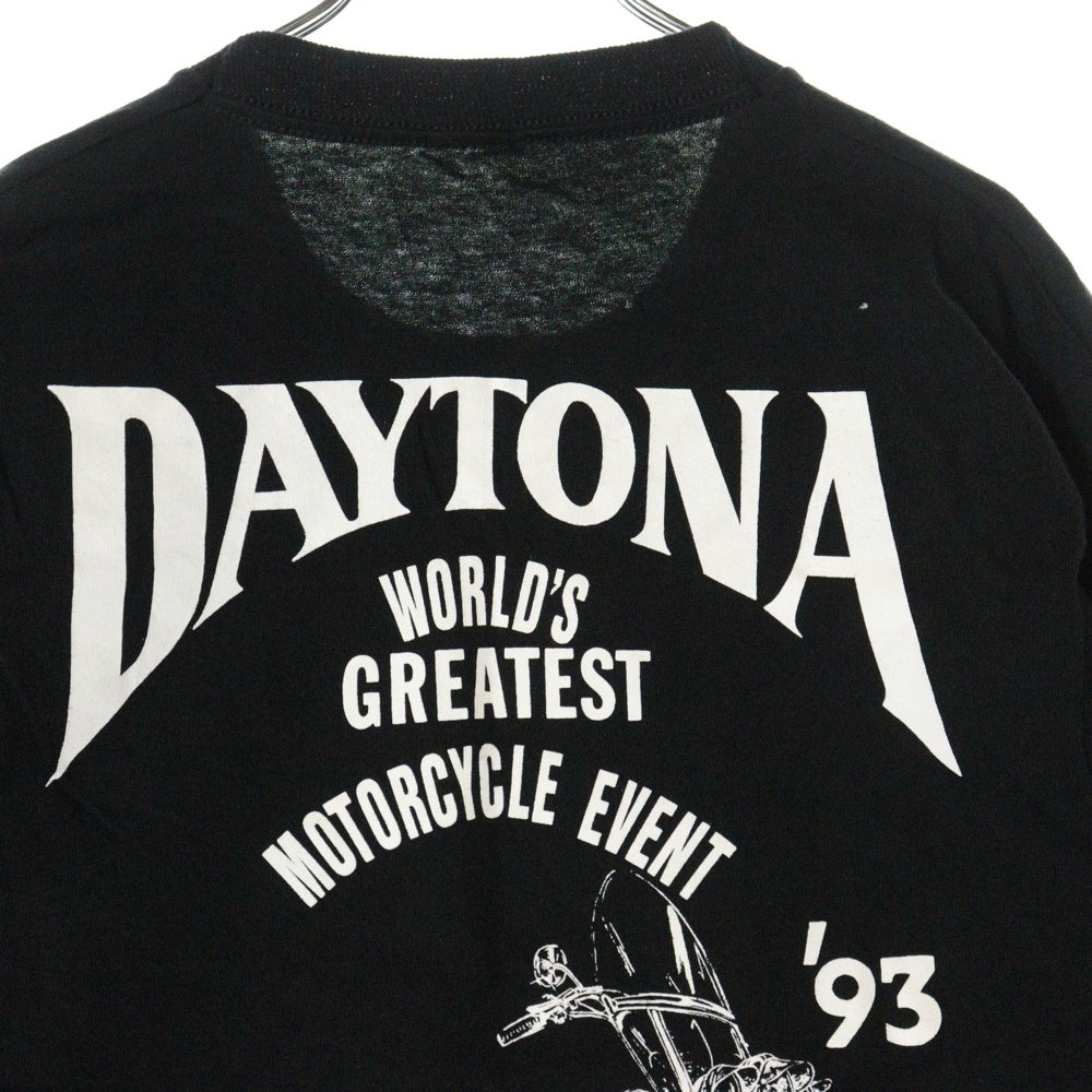 VINTAGE(ヴィンテージ) 90S VINTAGE DAYTONA BIKE WEEK 1993 TEE ヴィンテージ デイトナバイクウィーク 両面プリントTシャツ 半袖クルーネックカットソー ブラック