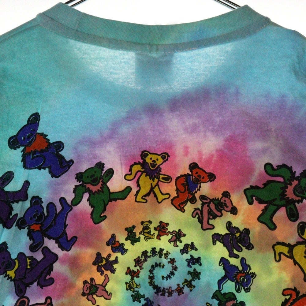 VINTAGE(ヴィンテージ) 90S VINTAGE LIQUID BLUE GRATEFUL DEAD BEAR TYE DYE TEE ヴィンテージ リキッドブルー グレイトフルデッド ベアー タイダイTシャツ 半袖クルーネック