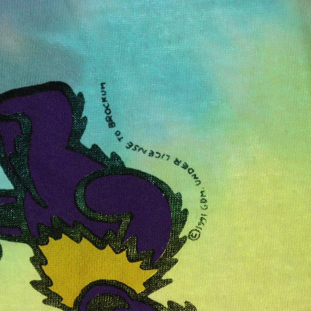 VINTAGE(ヴィンテージ) 90S VINTAGE LIQUID BLUE GRATEFUL DEAD BEAR TYE DYE TEE ヴィンテージ リキッドブルー グレイトフルデッド ベアー タイダイTシャツ 半袖クルーネック