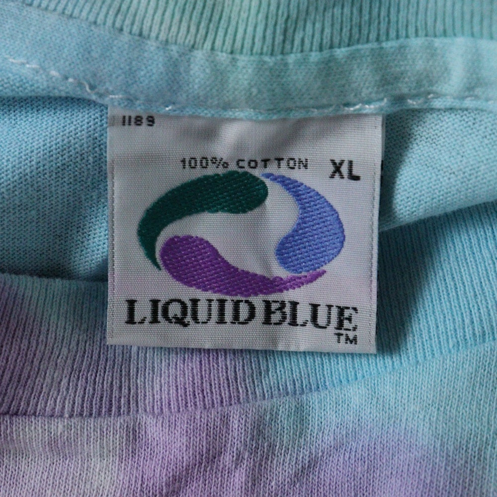 VINTAGE(ヴィンテージ) 90S VINTAGE LIQUID BLUE GRATEFUL DEAD BEAR TYE DYE TEE ヴィンテージ リキッドブルー グレイトフルデッド ベアー タイダイTシャツ 半袖クルーネック