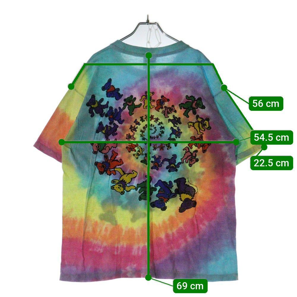 VINTAGE(ヴィンテージ) 90S VINTAGE LIQUID BLUE GRATEFUL DEAD BEAR TYE DYE TEE ヴィンテージ リキッドブルー グレイトフルデッド ベアー タイダイTシャツ 半袖クルーネック