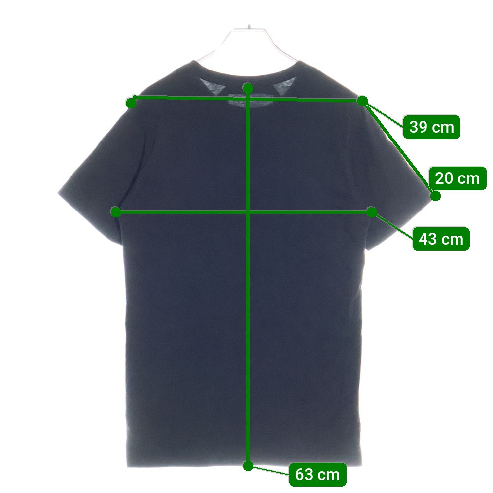 N21 numero ventuno(ヌメロ ヴェントゥーノ) FRONT LOGO PRINT フロント ロゴ プリント クルーネック 半袖Tシャツ カットソー ブラック レディース 19AU-F033-6316